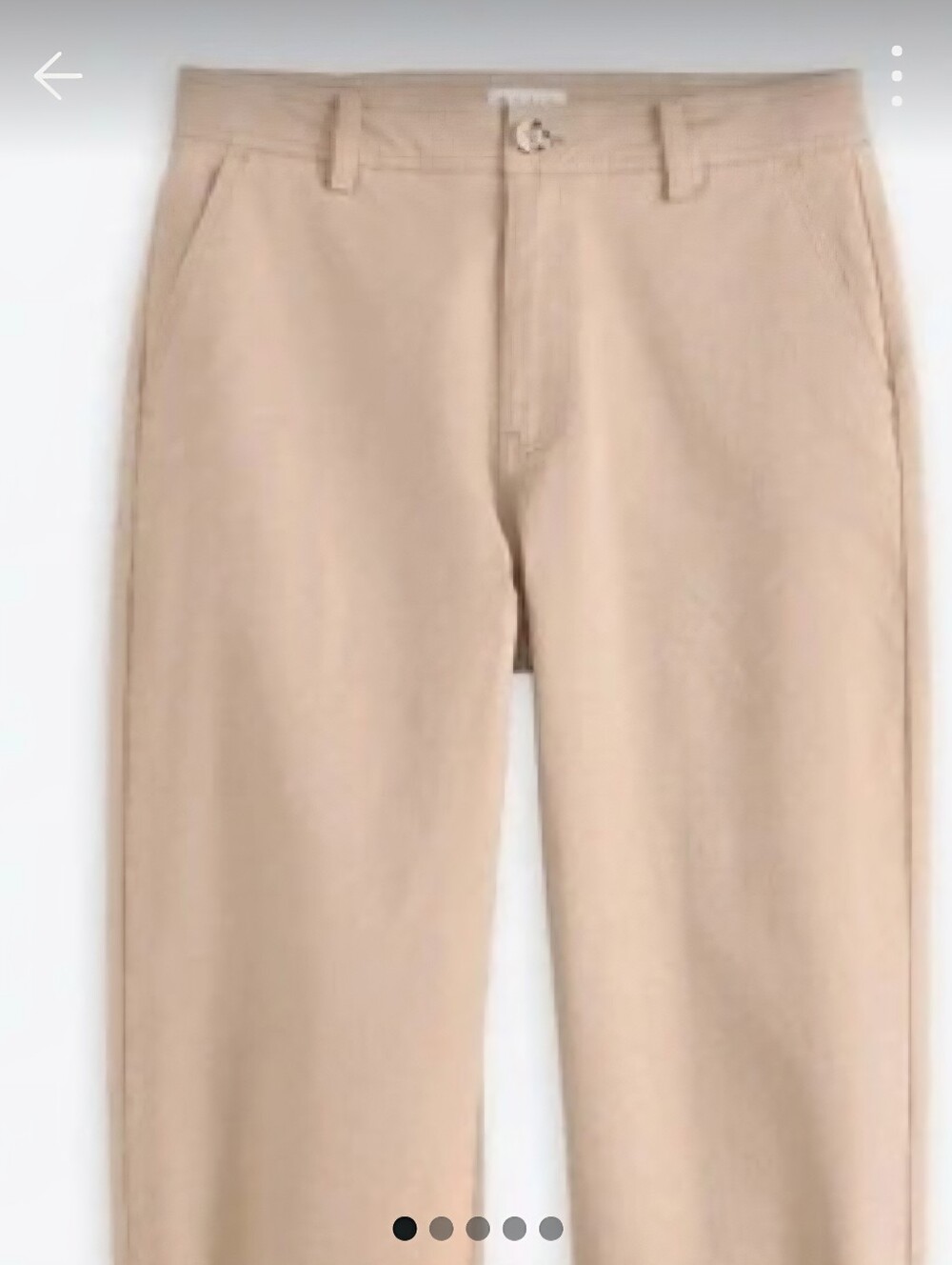 Women's Flat Front Straight Pants in Light Beige